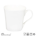 Taza de leche de porcelana blanca super